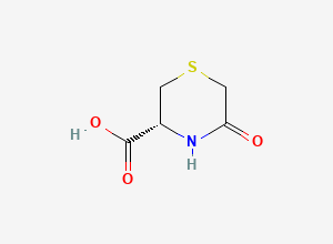 Two-dimensional chemical structure of Carbocisteine Lactam Impurity / Carbocisteine Impurity C, CAS 62305-89-9
