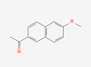 Two-dimensional chemical structure of Naproxen EP Impurity L, CAS 3900-45-6