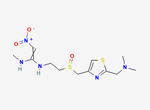 Two-dimensional chemical structure of Nizatidine sulfoxide