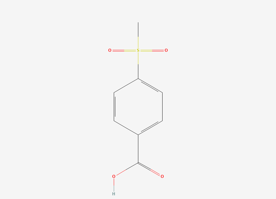 Two-dimensional chemical structure of p-(Methylsulphonyl)benzoic acid