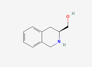 Two-dimensional chemical structure of [(3S)-1,2,3,4-tetrahydroisoquinolin-3-yl]methanol