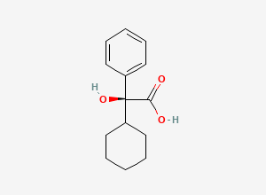 Two-dimensional chemical structure of Cyclohexylphenylglycolic acid, (+)-