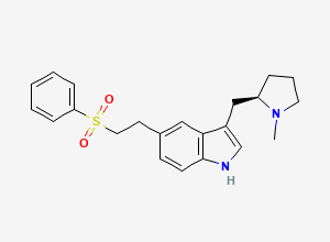 Two-dimensional chemical structure of Eletriptan, CAS 143322-58-1