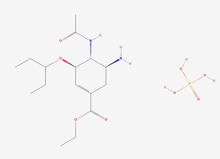 Two-dimensional chemical structure of Tamiflu