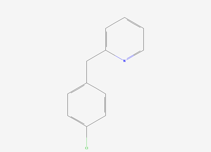 Two-dimensional chemical structure of 2-(4'-Chlorobenzyl)pyridine
