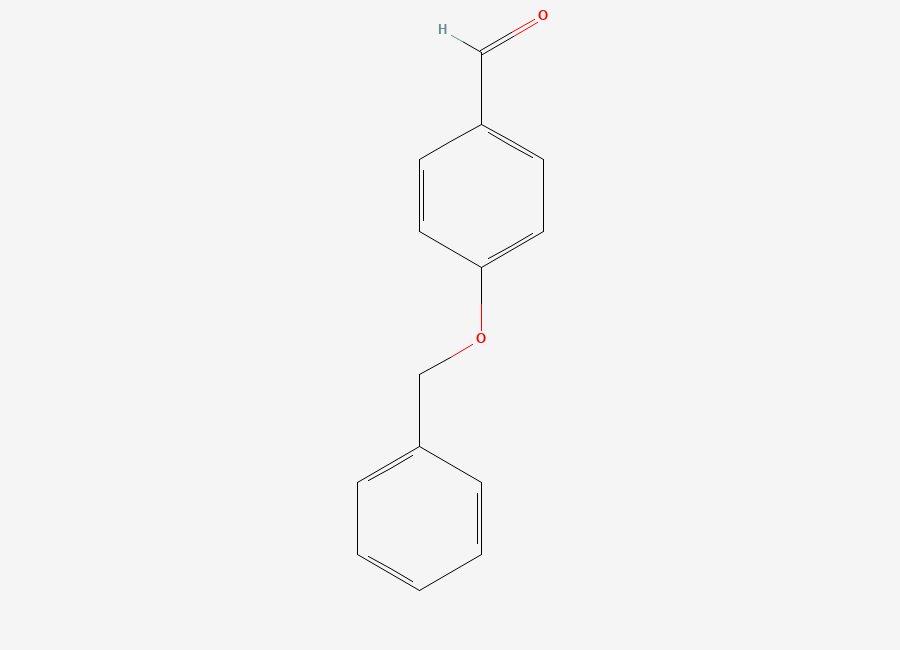 Two-dimensional chemical structure of Benzaldehyde, 4-(phenylmethoxy), CAS 4397-53-9