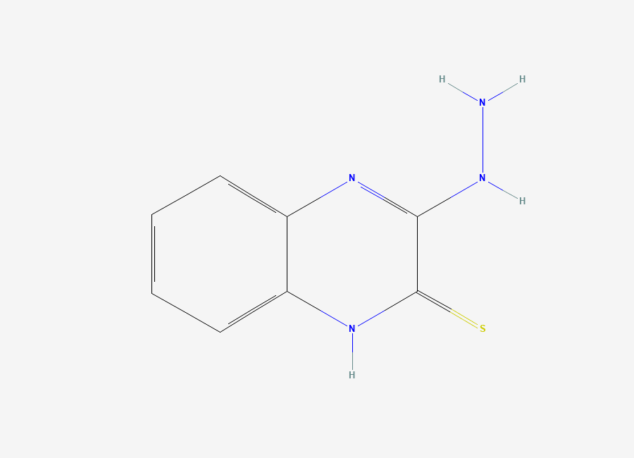Two-dimensional chemical structure of 3-Hydrazino-2-quinoxalinethiol