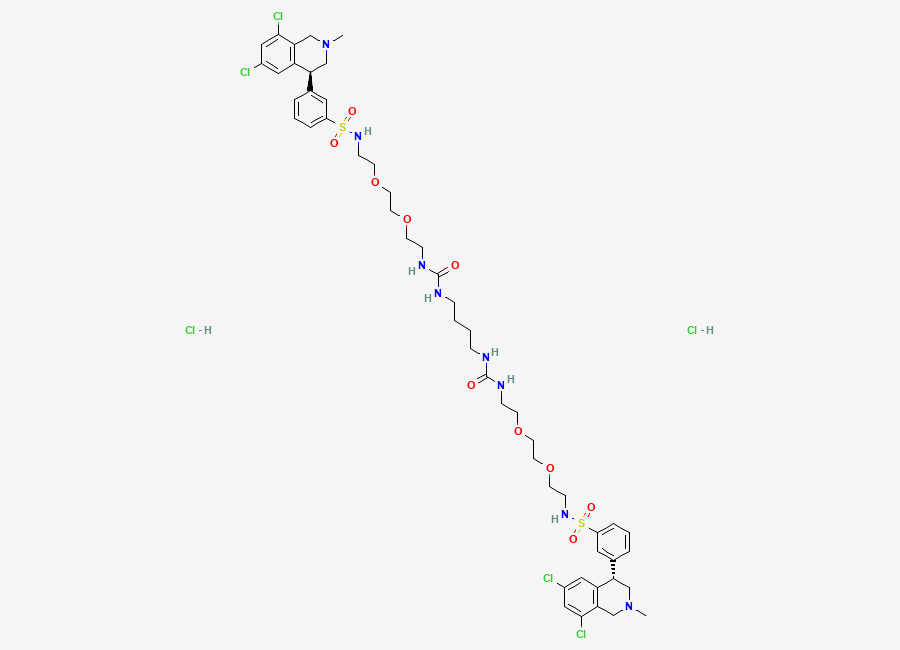 Two-dimensional chemical structure of Tenapanor Hydrochloride, CAS 1234365-97-9