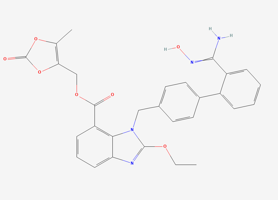 Two-dimensional chemical structure of Azilsartan Amidoxime