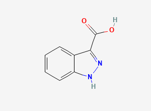 Two-dimensional chemical structure of Granisetron EP Impurity H / 3-Carboxyindazole, CAS 4498-67-3