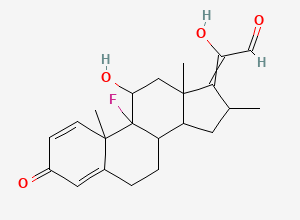 Two-dimensional chemical structure of Betamethasone-∆17,20 21-Aldehyde (Mixture of Isomers), CAS 6762-45-4