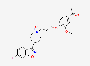 Two-dimensional chemical structure of Iloperidone N-Oxide, CAS 1375651-09-4