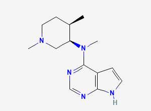 Two-dimensional chemical structure of Tofacitinib Impurity TOF-IV, CAS 2227197-38-6