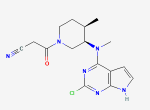 Two-dimensional chemical structure of Tofacitinib Impurity V, CAS 1616761-00-2