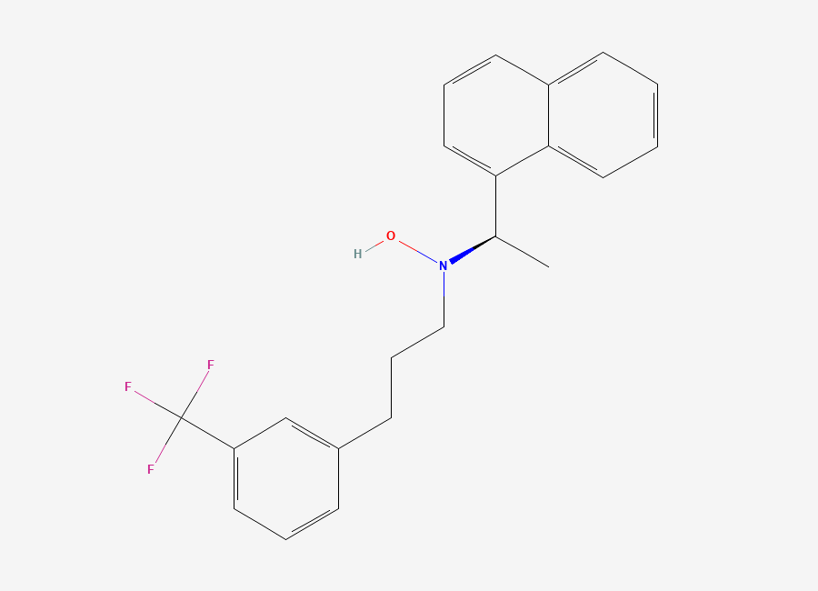 Two-dimensional chemical structure of Cinacalcet N-Oxide, CAS 1229224-94-5