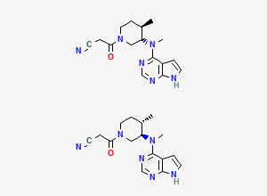Two-dimensional chemical structure of Tofacitinib Diastereomer-1 and 2, CAS 2734856-31-4