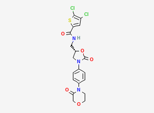 Two-dimensional chemical structure of 4-Chlororivaroxaban