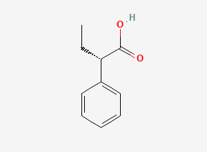 Two-dimensional chemical structure of (S)-2-Phenylbutyric acid