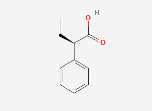 Two-dimensional chemical structure of Butamirate Butyric Acid Impurity, CAS 90-27-7