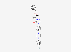 Two-dimensional chemical structure of Posaconazole Impurity 3