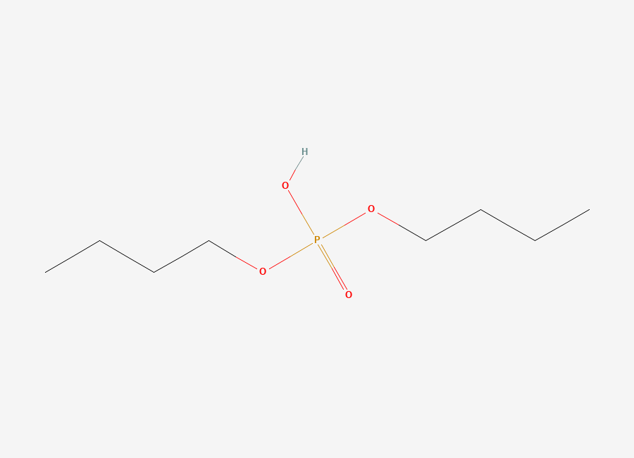 Two-dimensional chemical structure of Dibutyl phosphate