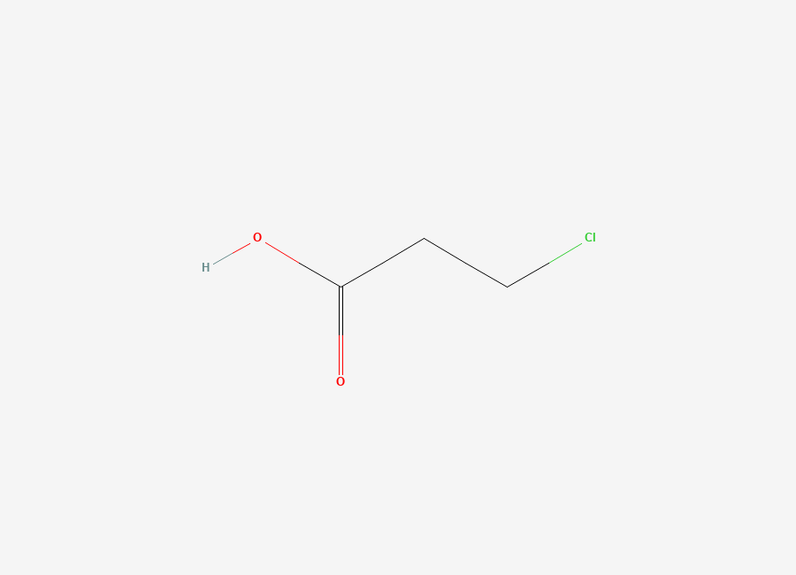 Two-dimensional chemical structure of 3-Chloropropionic acid