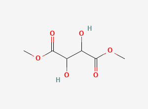 Two-dimensional chemical structure of Dimethyl 2,3-dihydroxysuccinate, CAS 405897-14-5