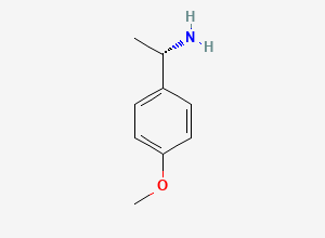 Two-dimensional chemical structure of (S)-1-(4-Methoxyphenyl)ethylamine
