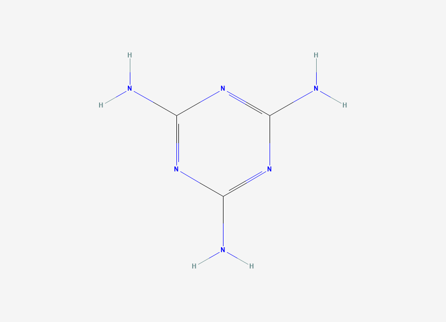 Two-dimensional chemical structure of Melamine, CAS 108-78-1