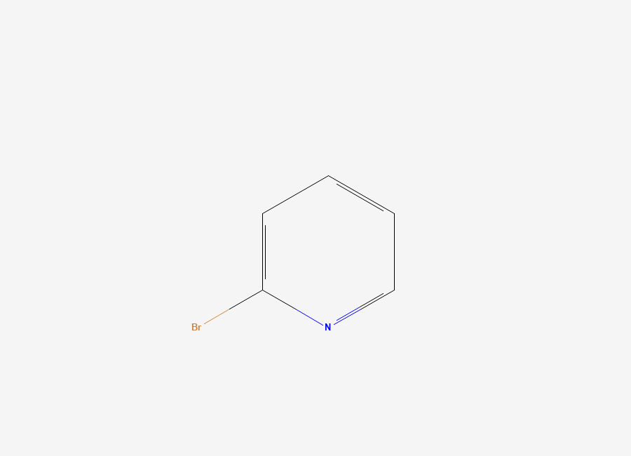 Two-dimensional chemical structure of 2-bromopyridine, CAS 109-04-6