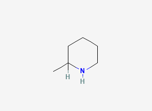 Two-dimensional chemical structure of 2-Methylpiperidine