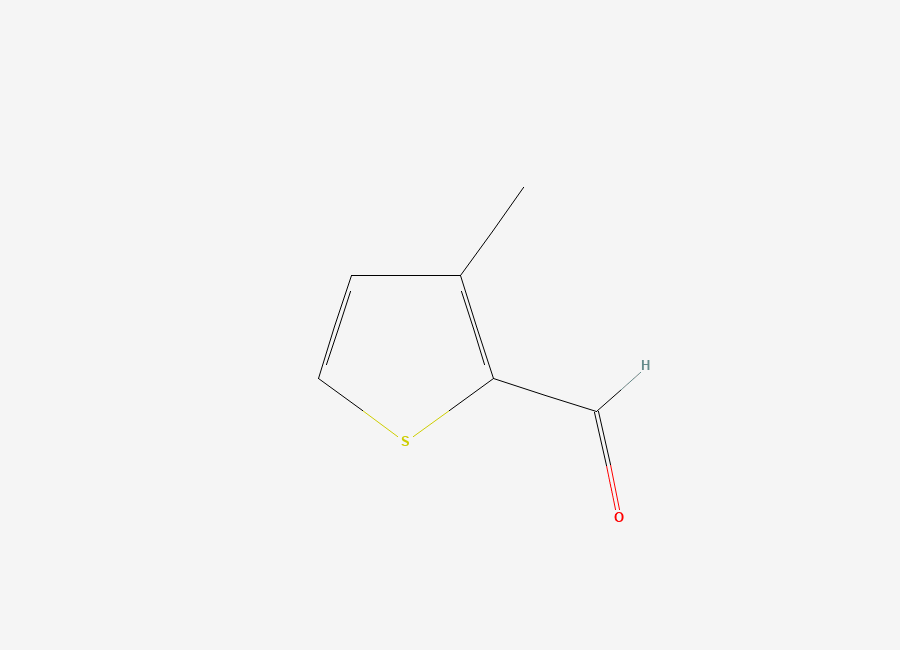 Two-dimensional chemical structure of 3-Methyl-2-thiophenecarboxaldehyde
