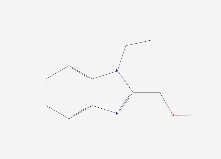 Two-dimensional chemical structure of (1-Ethyl-1H-benzimidazol-2-yl)methanol