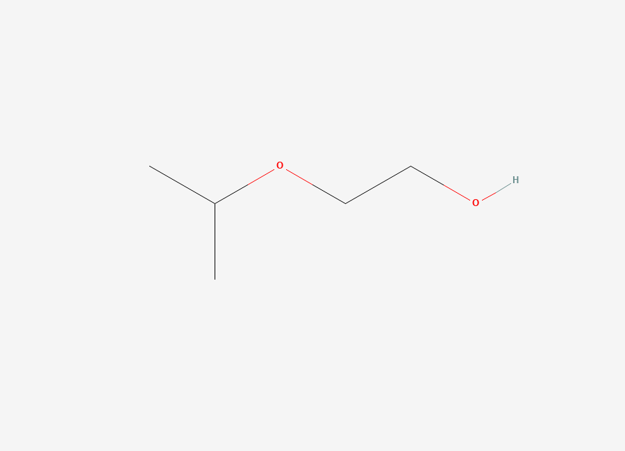Two-dimensional chemical structure of 2-Isopropoxyethanol/ Ethylene Glycol Monoisopropyl Ether, CAS 109-59-1