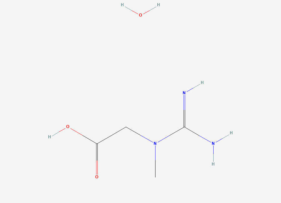Two-dimensional chemical structure of Creatine Hydrate, CAS 6020-87-7