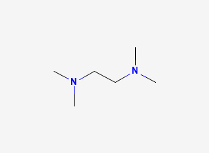 Two-dimensional chemical structure of Clavulanate Potassium EP Impurity J / Tetramethyl Ethylene Diamine, CAS 110-18-9