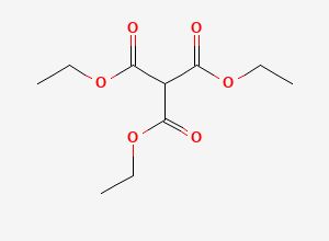 Two-dimensional chemical structure of Triethyl Methanetricarboxylate, CAS 6279-86-3