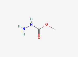 Two-dimensional chemical structure of Hydrazine Carboxylic Acid Methylester, CAS 6294-89-9