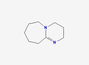 Two-dimensional chemical structure of 1,8-Diazabicyclo[5.4.0]undec-7-ene, CAS 6674-22-2