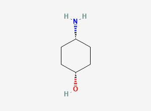 Two-dimensional chemical structure of trans-4-Aminocyclohexanol, CAS 27489-62-9