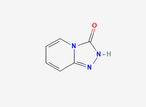 Two-dimensional chemical structure of Trazodone Triazolopyridinone, CAS 6969-71-7