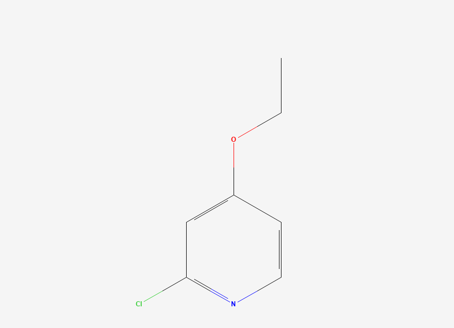 Two-dimensional chemical structure of 2-Chloro-4-ethoxypyridine