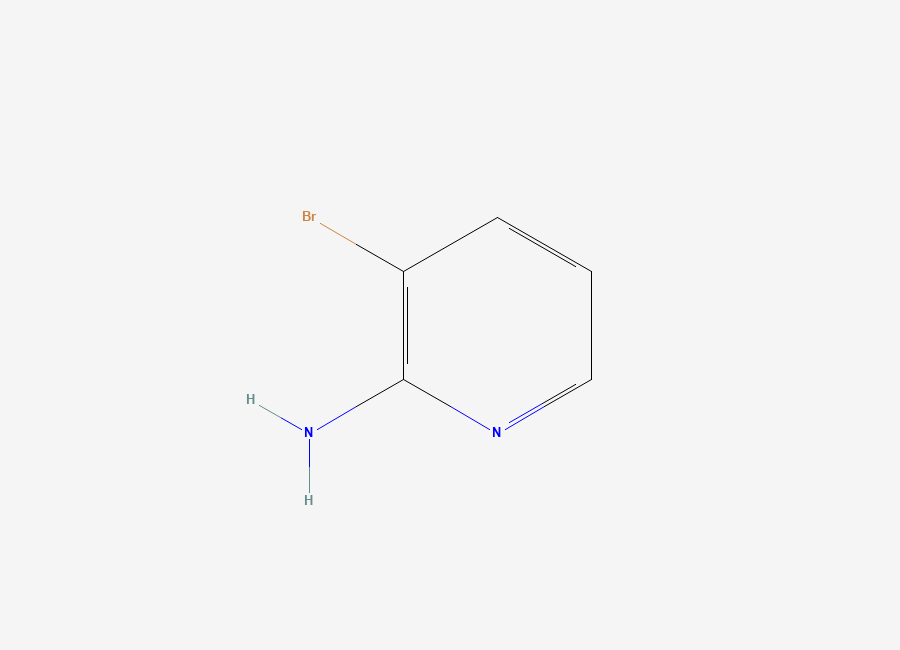 Two-dimensional chemical structure of 2-Amino-3-bromopyridine