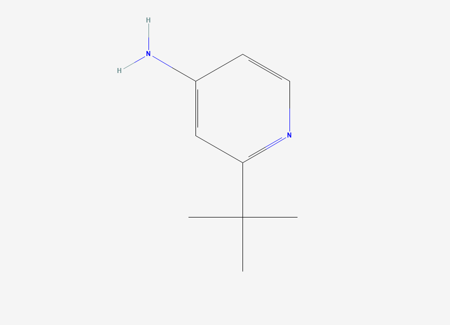Two-dimensional chemical structure of 2-(tert-Butyl)pyridin-4-amine