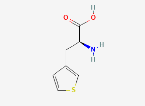 Two-dimensional chemical structure of (alphaS)-alpha-Amino-3-thiophenepropanoic acid