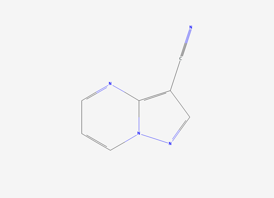 Two-dimensional chemical structure of Pyrazolo(1,5-a)pyrimidine-3-carbonitrile
