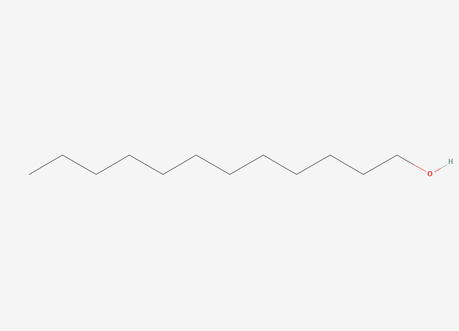Two-dimensional chemical structure of 1-Dodecanol