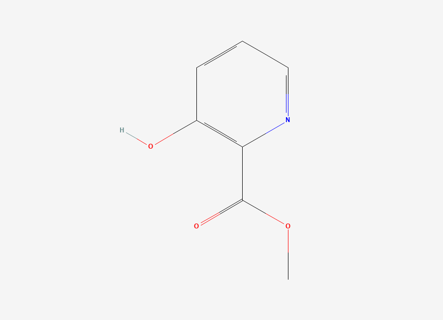 Two-dimensional chemical structure of Methyl 3-Hydroxy-2-pyridinecarboxylate