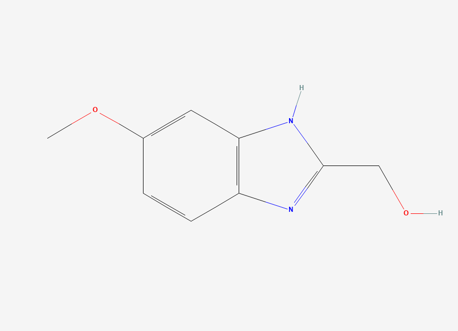 Two-dimensional chemical structure of (6-methoxy-1H-benzimidazol-2-yl)methanol