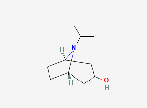 Two-dimensional chemical structure of (3-endo)-8-(1-Methylethyl)-8-azabicyclo[3.2.1]octan-3-ol